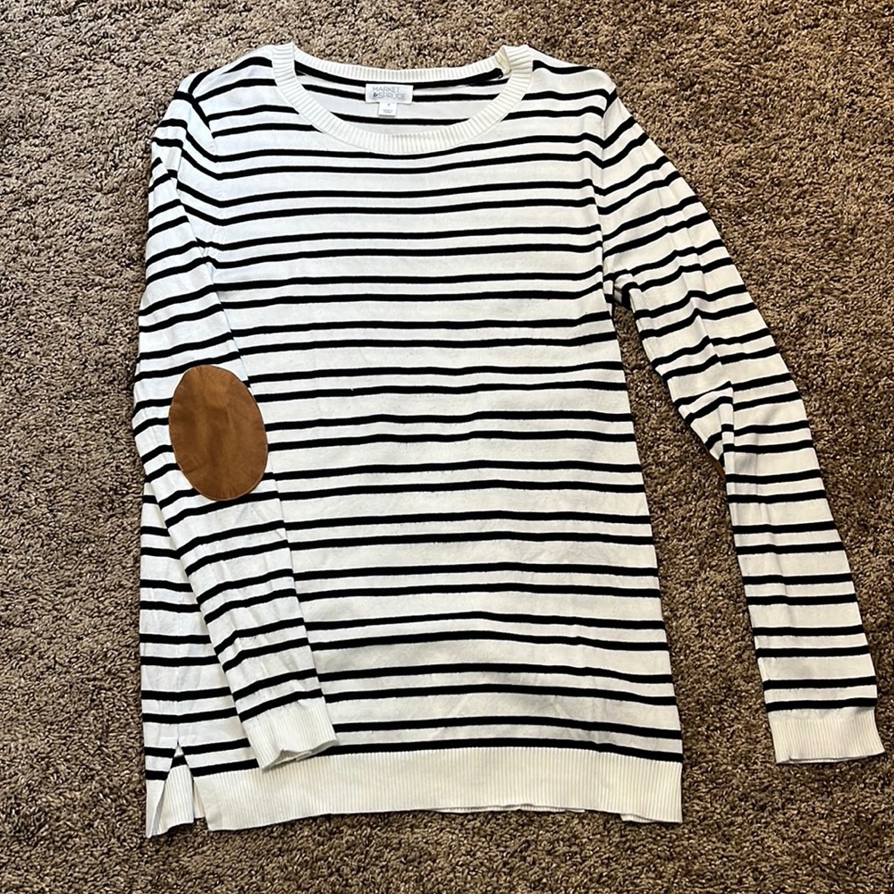Market & Spruce Sweater with Elbow Pads